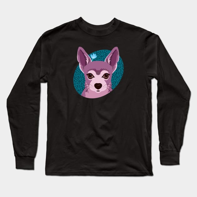 Cute Chihuahua Long Sleeve T-Shirt by Annelie